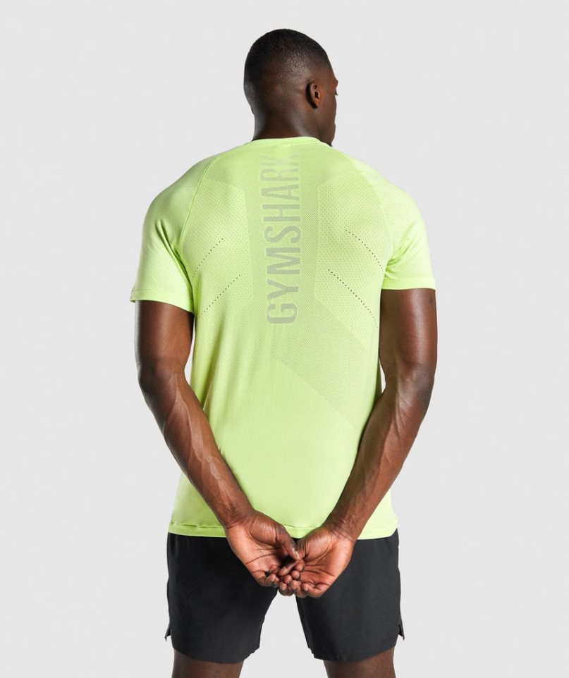 Men's Gymshark Apex Perform T-Shirts Light Green | NZ 7LAXIV